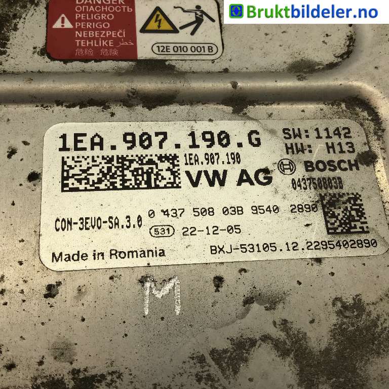 DCDC converter elbil til Škoda Enyaq 2021-->>  (SKODA|1EA 907 190 G|0 437 508 03B|)