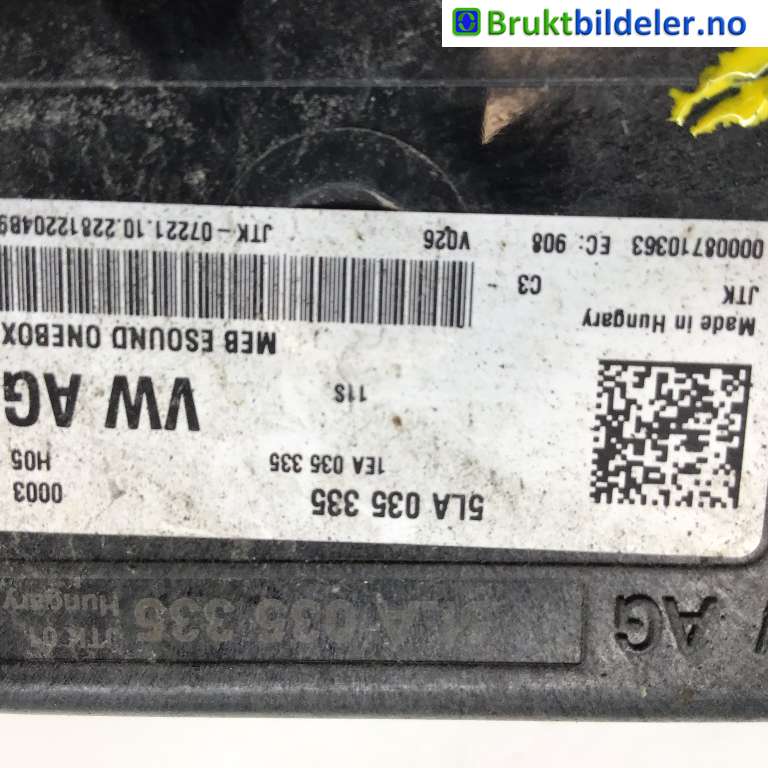 Horn/signalhorn til Škoda Enyaq 2021-->> (SKODA|1EA 035 335||5LA 035 335)