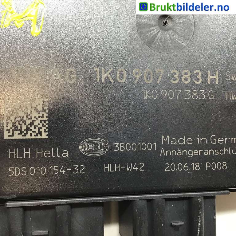 Styreenhet hengerfeste til VW Caddy 2015-2020 (Type III, Fase 3)  (VOLKSWAGEN|1K0 907 383 H|)