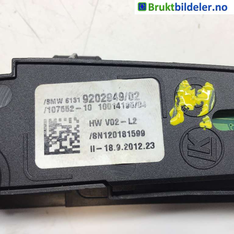 Bryter diverse til BMW 5-Serie 2010-2017 (F10/F11) (F10/F11) (BMW|61 31 9 202 949|107552-10|)