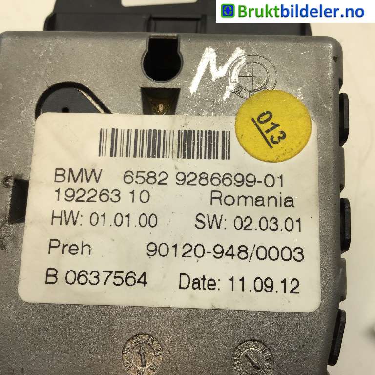 Bryter diverse til BMW 5-Serie 2010-2017 (F10/F11) (F10/F11) (BMW|65 82 9 286 699|192263-10|)