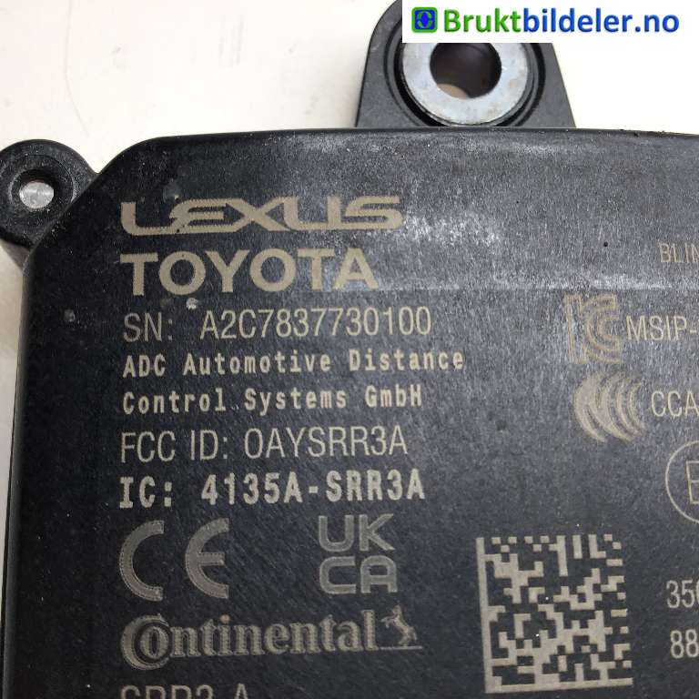 Sensor radar til Toyota Corolla Cross 2022-->> (TOYOTA|88162-16030|A2C7837730100|)