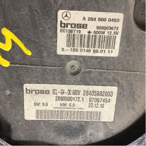 Kjølevifte til Mercedes E-Klasse 2009-2013 (Fase 1) (W212) (W212) (MERCEDES|A 204 500 04 93|2890500172.1|)