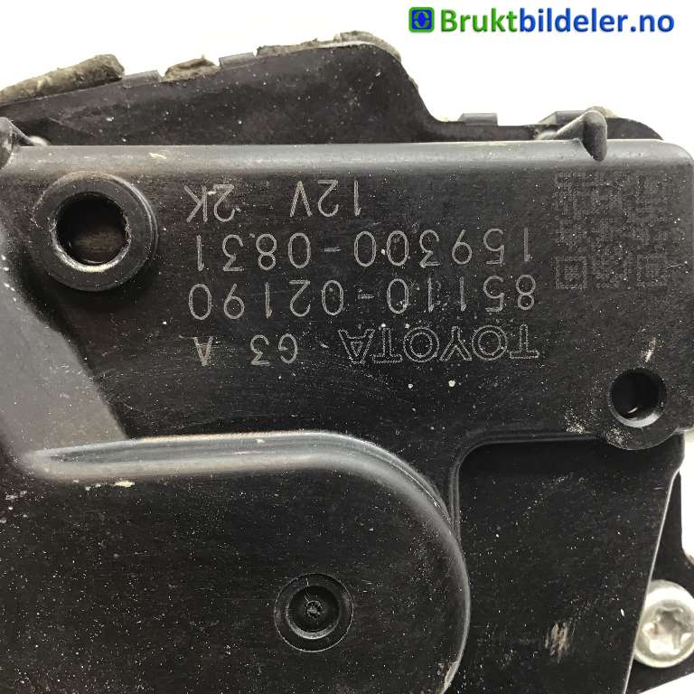 Viskermotor frontrute til Toyota Auris 2007-2010 (Type I, Fase 1)  (TOYOTA|85110-02190|159300-0831|)