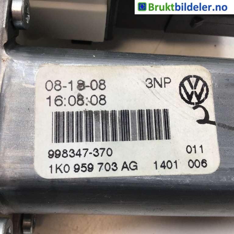 Ruteheis venstre bak til VW Golf V, Combi 2003-2008  (VOLKSWAGEN|1K0 959 703 AG|960093-100|)