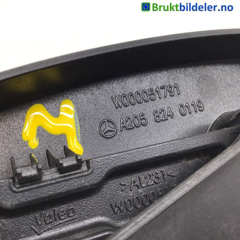 Viskerarmer frontrute til Mercedes EQC 2019-->>  (MERCEDES|A 253 820 02 44|W000051791|)
