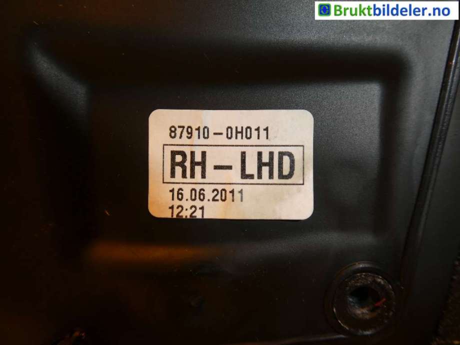 Speil høyre til Peugeot 107 2006-2014  (PEUGEOT||87910-0H011)