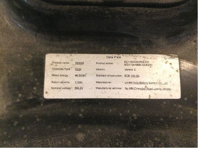 Batteripakke elbil til MG ZS EV 2019-2021 (Type I, Fase 1)  (MG|)