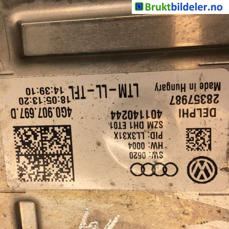 Styreenhet xenon/ballast til Audi A5 2007-2016 (Type I)  (AUDI|4G0 907 697 D|28357987|)