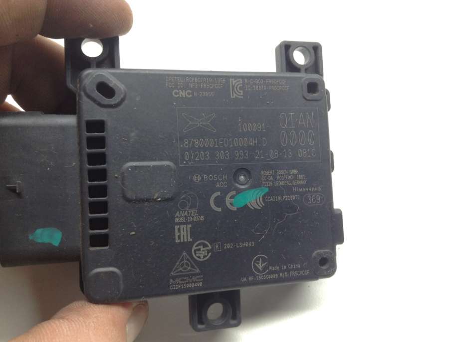 Sensor radar til XPeng P7 2021-->>  (XPENG|8780001ED-00-04|0 203 303 993|)