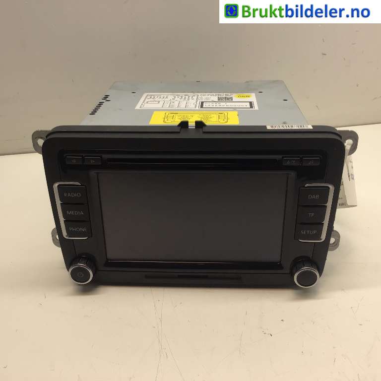 Bilstereo til VW Golf VI, 2008-2012  (VOLKSWAGEN|3C8 035 195 G)