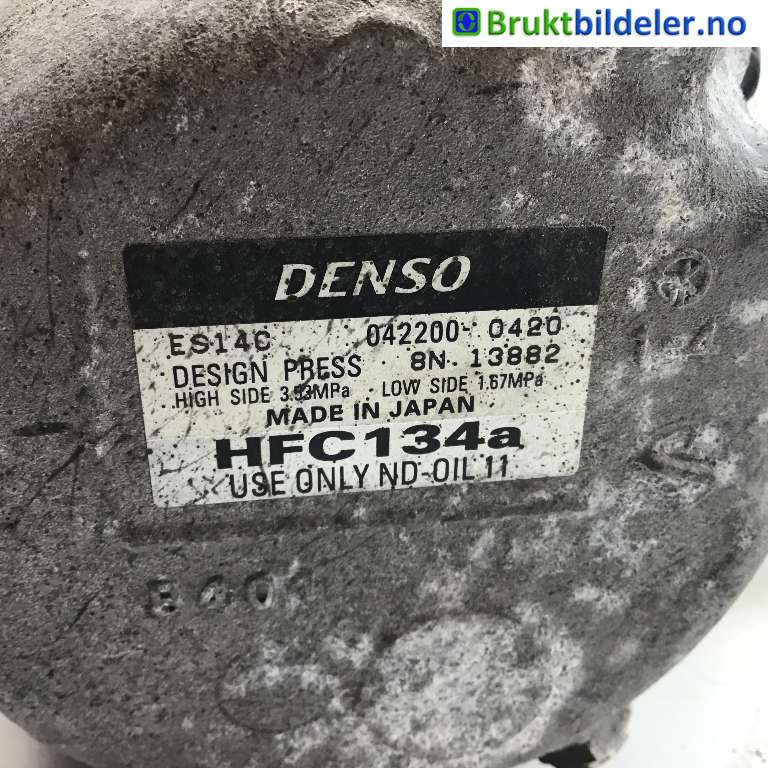 Aircondition kompressor til Toyota Auris 2010-2012 (Type I, Fase 2)  (TOYOTA|88370-47031|042200-0420|)