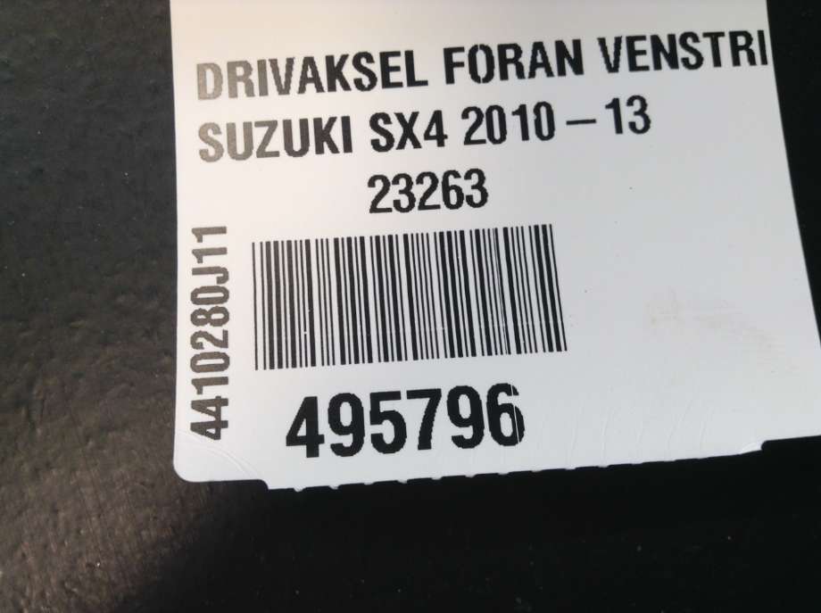 Drivaksel høyre foran til Suzuki SX4 2009-2013 (Type I, Fase 2)  (SUZUKI|4410155L20|)
