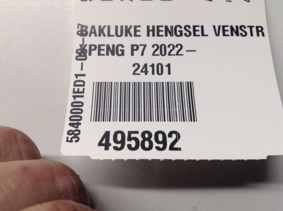 Bryter ruteheis til XPeng P7 2021-->>  (XPENG|8225001ED1|)