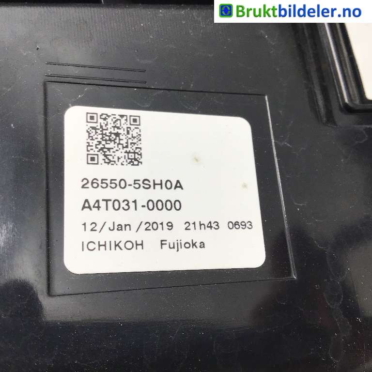 Baklykt høyre til Nissan Leaf 2018-->> (Type II)  (NISSAN|26550-5SH0A|A4T031-0000|)
