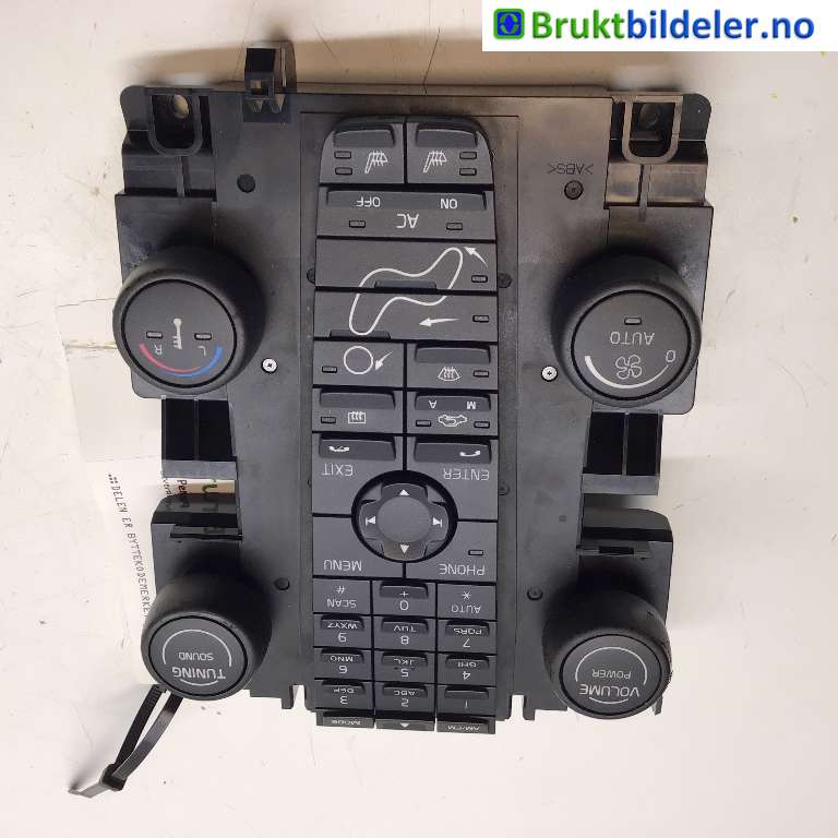 Varmeapparat betjening til Volvo C30, 2006-2009 (Fase 1) (VOLVO|30739250)