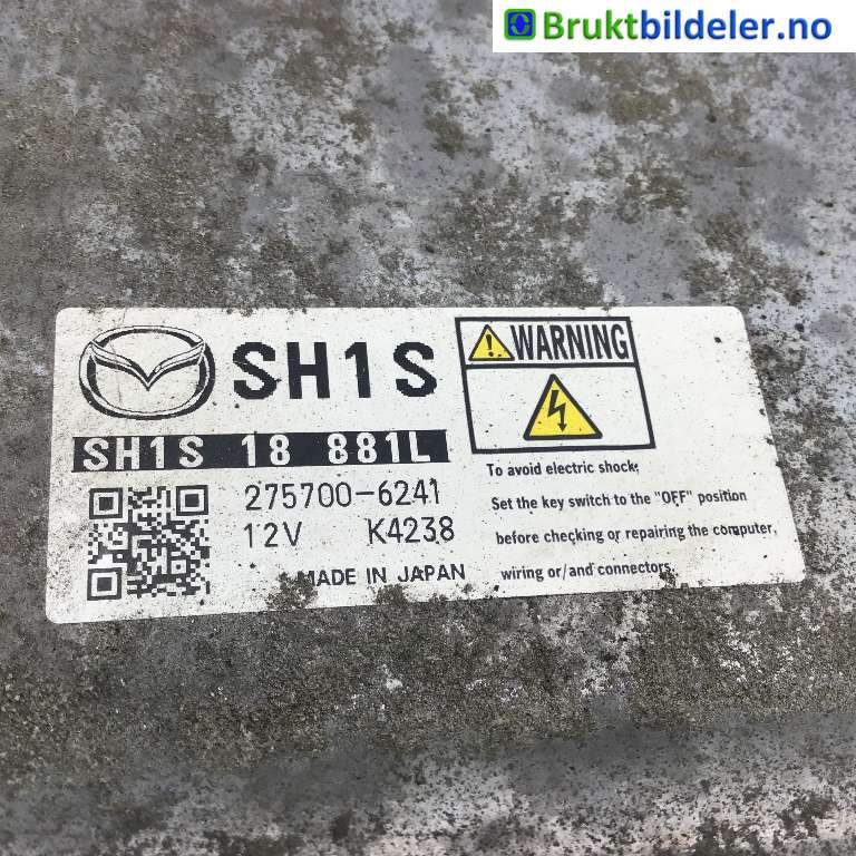 Styreenhet motor til Mazda 6 2013-2015 (Type III, Fase 1) (MAZDA|SH-1S18881 L|275700-6241|)