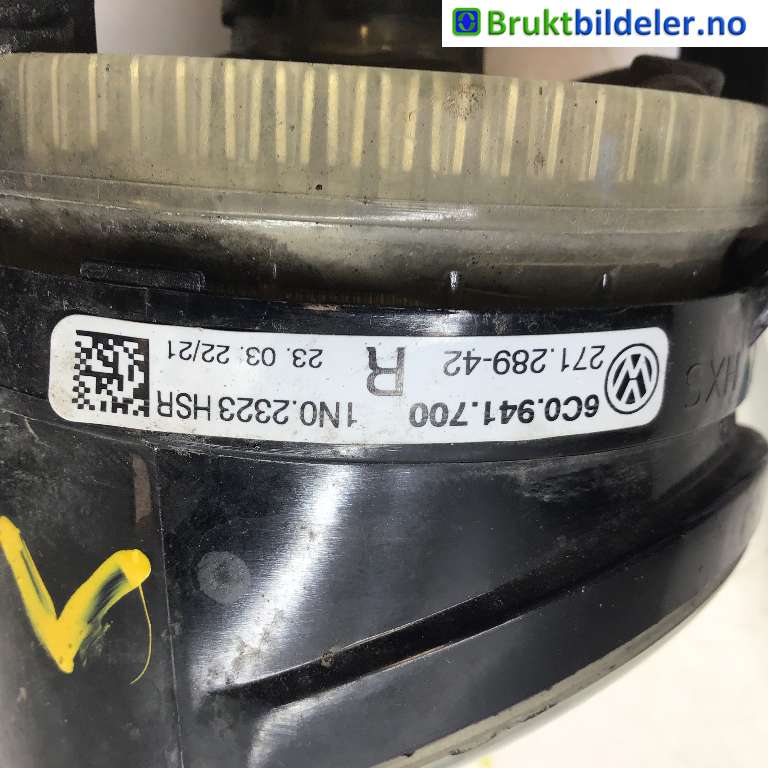 Tåkelykt venstre foran til VW Tiguan 2007-2011 (Type I, Fase 1)  (VOLKSWAGEN|6C0 941 700|271.289-42|1N0 2323 HSR)