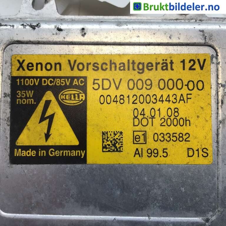 Styreenhet xenon/ballast til VW Tiguan 2007-2011 (Type I, Fase 1) (VOLKSWAGEN|5M0 907 391|5DV 009 000-00|)