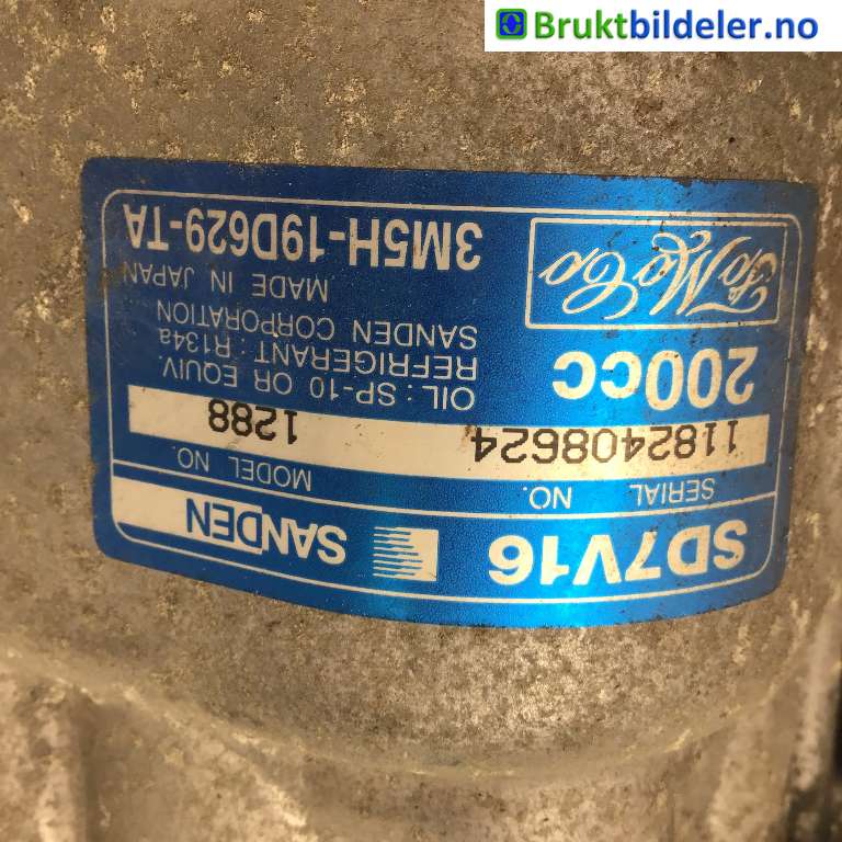 Aircondition kompressor til Volvo C30 2006-2009 (Fase 1) (VOLVO|36000989|1182408624|3M5H-19D629-TA)