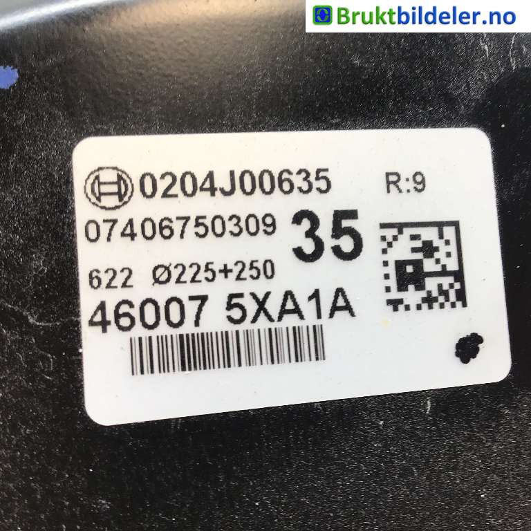Bremsekraft-forsterker til Nissan Navara 2016-->> (D23) (D23) (NISSAN|460075XA1A|0 204 J00 635|)
