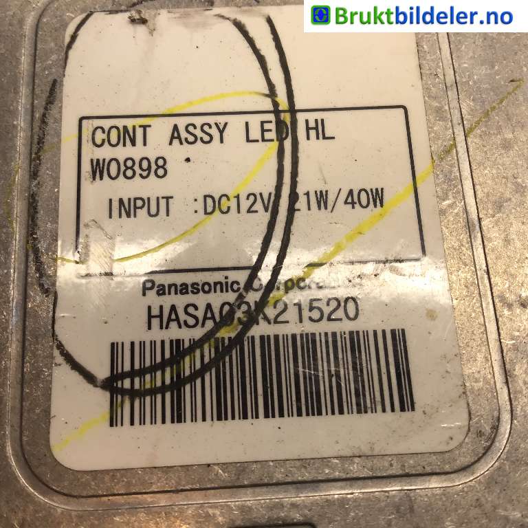 Styreenhet xenon/ballast til Nissan Navara 2016-->> (D23) (D23) (NISSAN||HASA03K21520)