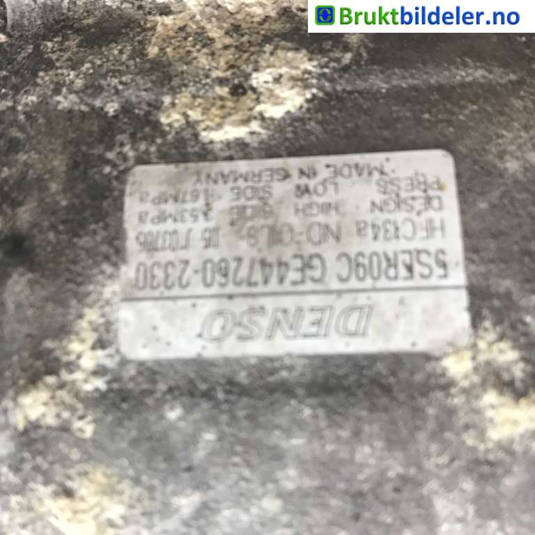 Aircondition kompressor til Toyota Auris 2007-2010 (Type I, Fase 1)  (TOYOTA|8831002390|GE447260-2330|)