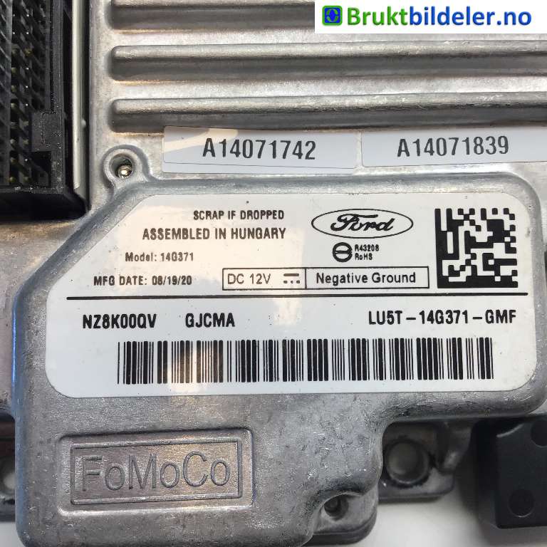 Styreenhet DAB til Ford Puma 2019-->>  (FORD|LU5T-14G371-GMF|NZ8K00QV|)