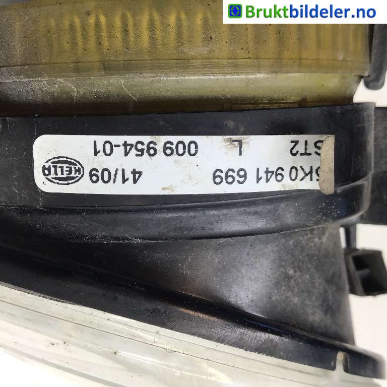 Tåkelykt venstre foran til VW Golf VI 2008-2012  (VOLKSWAGEN|5K0 941 699|009 954-01|)
