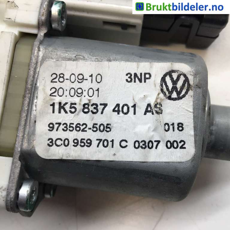 Ruteheis venstre foran til VW Golf VI 2008-2012 (VOLKSWAGEN|1K5 837 401 AS|0 130 822 229|)