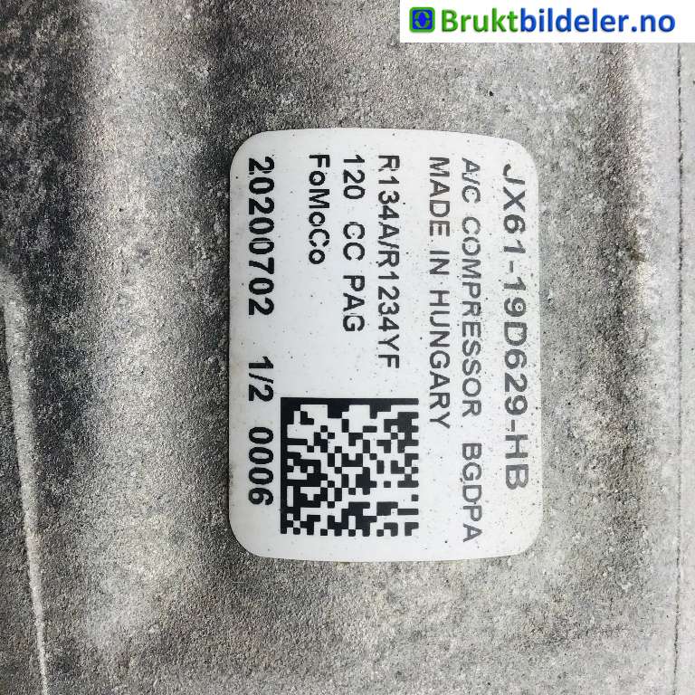 Aircondition kompressor til Ford Puma 2019-->>  (FORD|JX61-19D629-HB|)