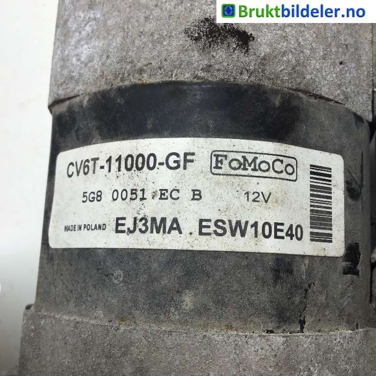 Starter til Ford Fiesta 2013-2017 (Type VI, Fase 2)  (FORD|GV6T-11000-GC|ESW10E40|EJ3MA)