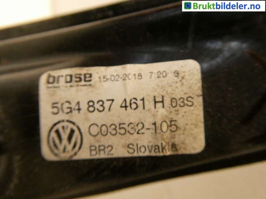 Ruteheis til VW e-Golf 2017-2020 (Fase 2)  (VOLKSWAGEN|5G4 837 461 H|C03532-105)