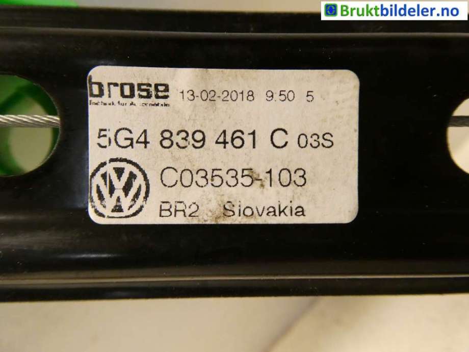 Ruteheis til VW e-Golf 2017-2020 (Fase 2)  (VOLKSWAGEN|5G4 839 461 C|C03535-103)