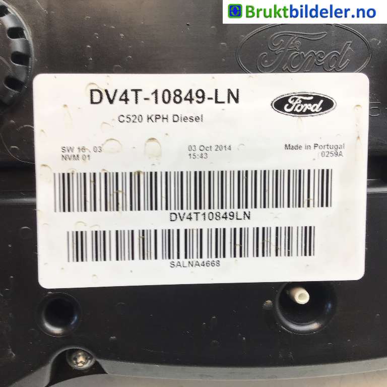 Instrumentpanel til Ford Kuga 2013-2019  (FORD|FV4T-10849-LN|)
