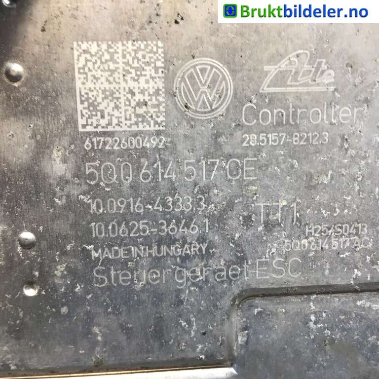 ABS sentral til VW Golf VII 2017-2020 (Fase 2) (VOLKSWAGEN|5Q0 614 517 CE|10.0220-1001.4)