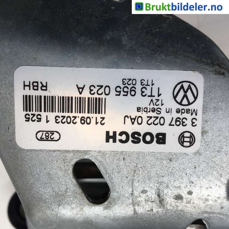 Viskeroverføring til VW ID.BUZZ 2022-->>  (VOLKSWAGEN|1T3 955 023 A|3 397 022 0AJ|1T3 955 119)