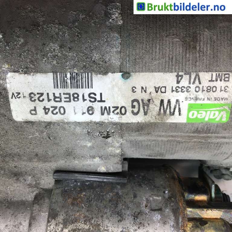 Starter diesel til Škoda Yeti 2009-2013 (Fase 1) (SKODA|02M 911 024 P|31 810 3331 DA|TS18ER123)