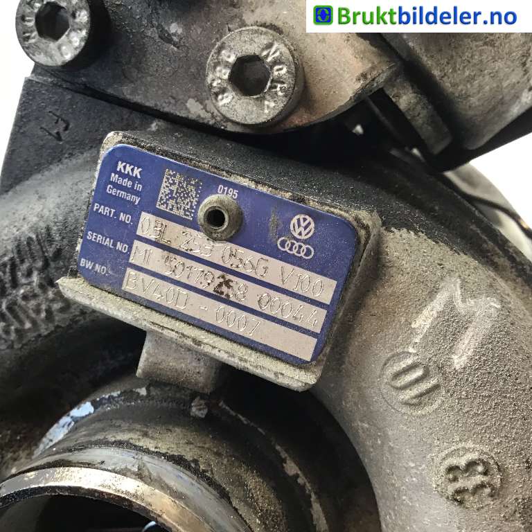 Turbo til Škoda Yeti 2009-2013 (Fase 1) (SKODA|03L 253 056 G|BV40D-0007|)