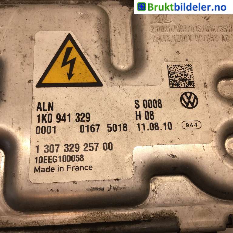 Styreenhet xenon/ballast til Škoda Yeti 2009-2013 (Fase 1) (SKODA|1K0 941 329|1 307 329 257 00|)
