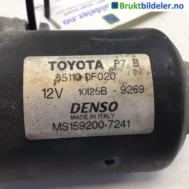 Viskermotor frontrute til Toyota Verso 2004-2009 (Type II) (TOYOTA|85110-0F020|MS159200-7241|)