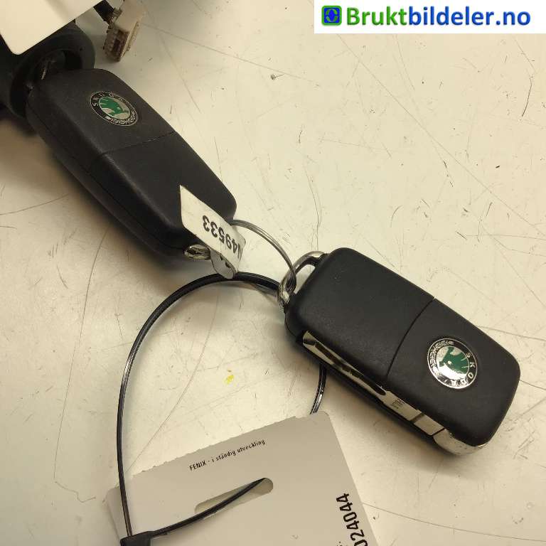 Nøkkel til Škoda Yeti, 2009-2013 (Fase 1) (SKODA|3T0 837 202)
