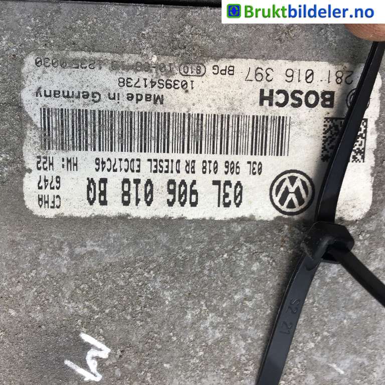 Styreenhet motor til Škoda Yeti 2009-2013 (Fase 1)  (SKODA|03L 906 018 BQ|0 281 016 397|)
