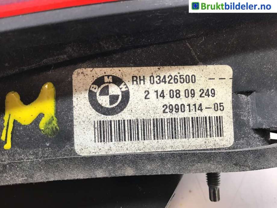 Baklykt høyre indre til BMW X1 2009-2015 (E84) (E84) (BMW|63 21 2 990 114|2 14 08 09 249|)