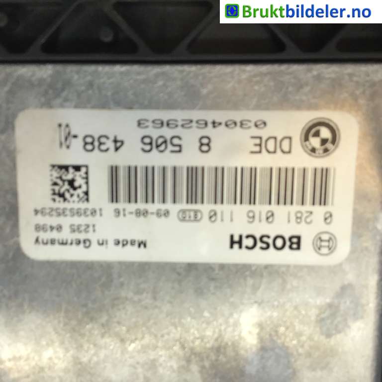 Styreenhet motor til BMW X1 2009-2015 (E84) (E84) (BMW|8 506 438-01|0 281 016 110|)