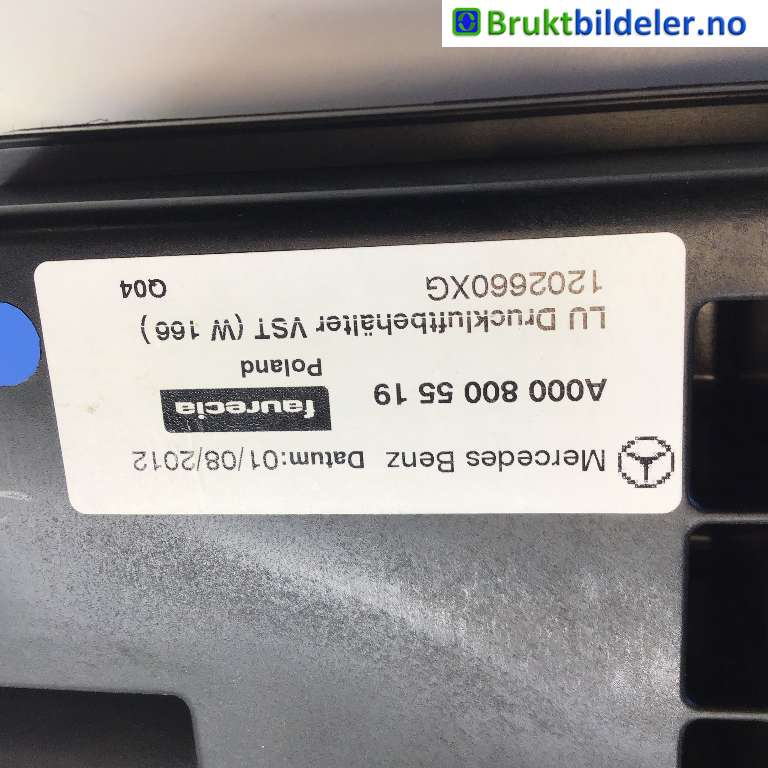 Kompressor nivå/luft til Mercedes GL 2012-2016 (Fase 1) (X166) (X166) (MERCEDES|A 000 800 55 19|1202660XG|)
