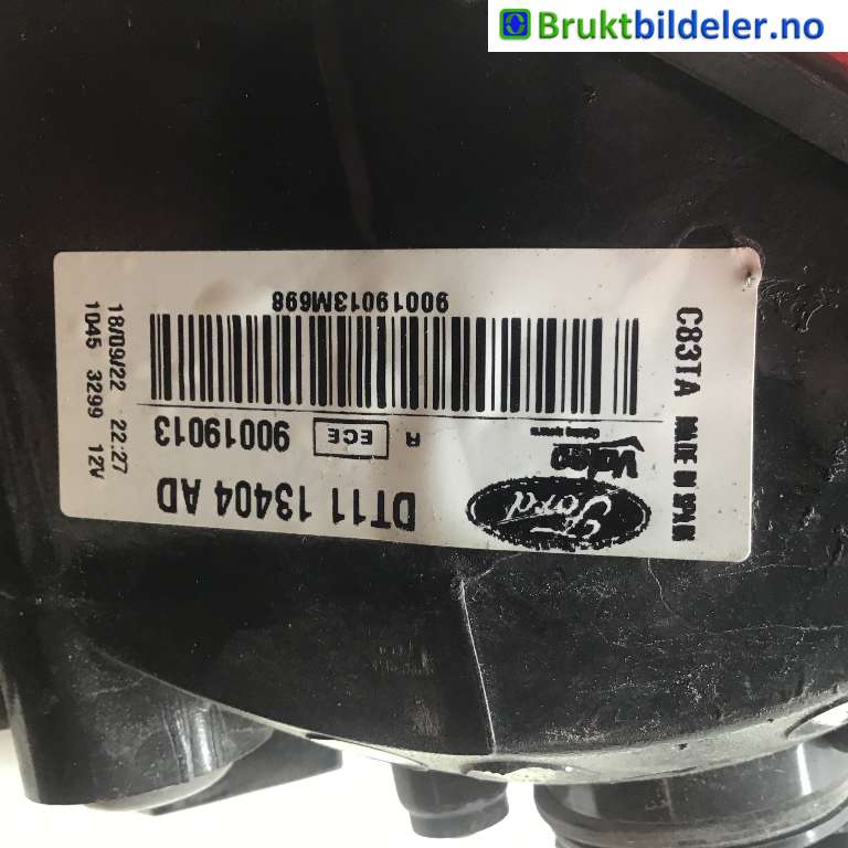 Baklykt høyre til Ford Transit Connect 2018-->> Type II, Fase 2  (FORD|DT11 13404 AD|90019013|)