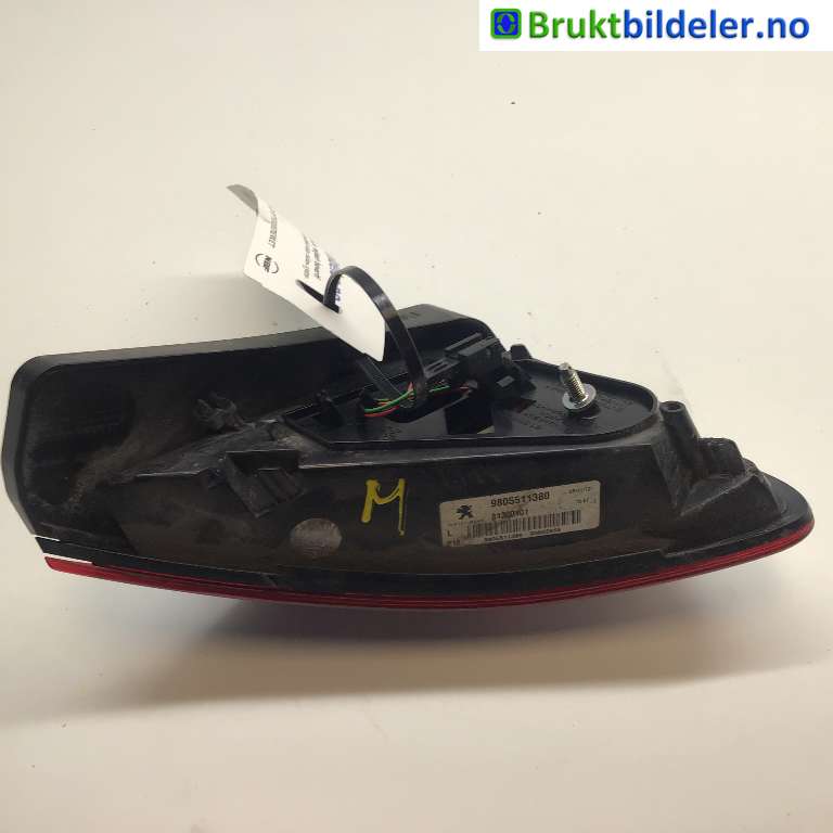 Baklykt venstre indre til Peugeot 3008 2009-2016 (Type I)  (PEUGEOT|9805511380|81300101|)