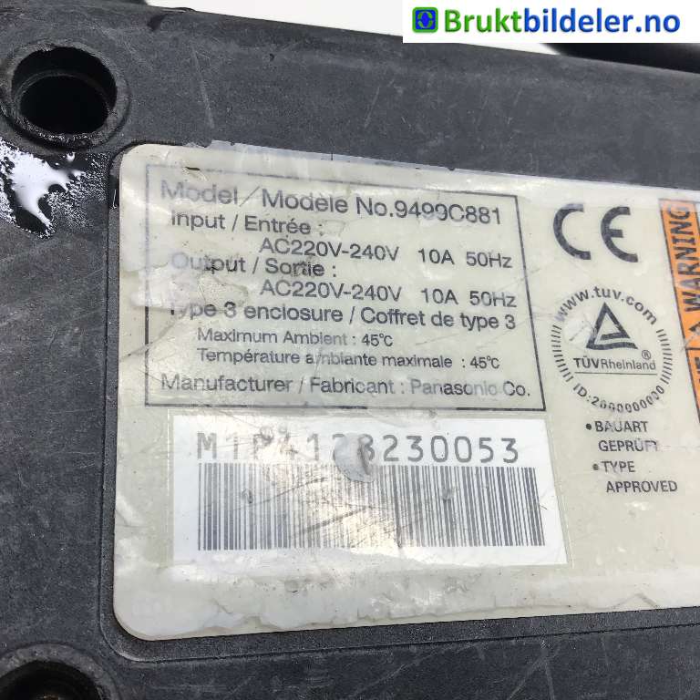 Batterilader kabel til Mitsubishi i-MiEV 2010-->>  (MITSUBISHI|9499C881|)