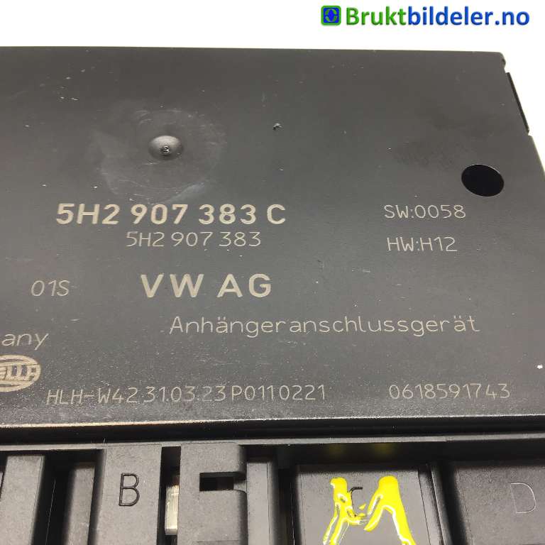 Styreenhet hengerfeste til VW ID.4 2020-->>  (VOLKSWAGEN|5H2 907 383 C|5DS 014 077-23|)